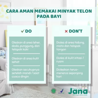 Cara Aman Memakai Minyak Telon pada Bayi
